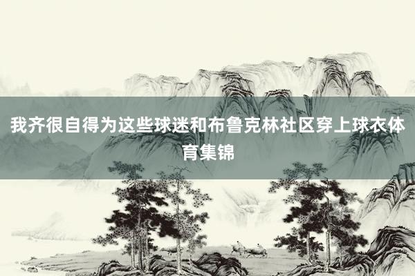 我齐很自得为这些球迷和布鲁克林社区穿上球衣体育集锦