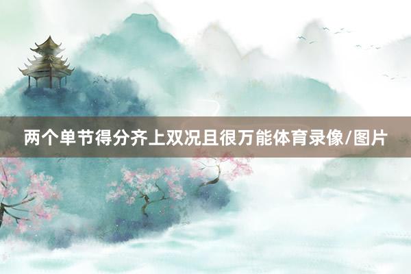 两个单节得分齐上双况且很万能体育录像/图片