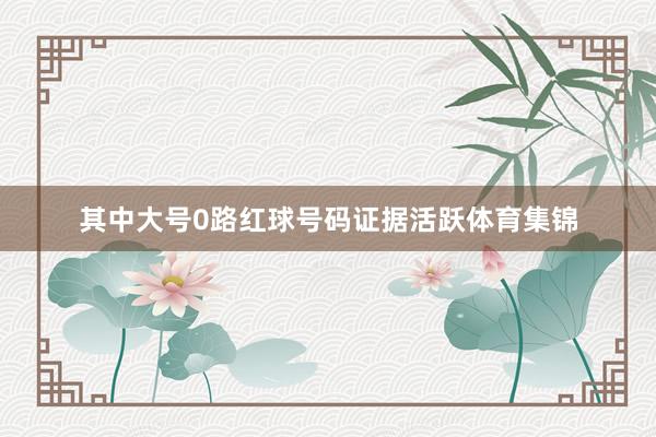 其中大号0路红球号码证据活跃体育集锦