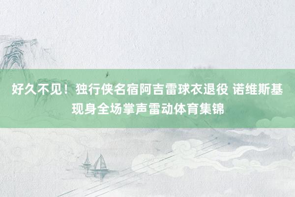 好久不见！独行侠名宿阿吉雷球衣退役 诺维斯基现身全场掌声雷动体育集锦