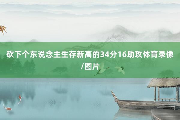 砍下个东说念主生存新高的34分16助攻体育录像/图片