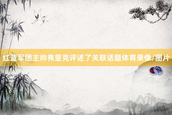 红蓝军团主帅弗里克评述了关联话题体育录像/图片